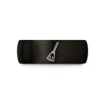 unique presents for her – black & gold tungsten broomstick wedding band