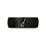 special present ideas women – black tungsten broomstick wedding band