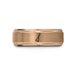 unique presents for her – rose gold tungsten broomstick wedding band