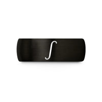 tungsten wedding bands – black tungsten integral symbol wedding band