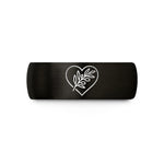 romantic presents for spouse – black & rose gold tungsten olive branch heart wedding band