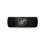anniversary present for her – black tungsten olive branch heart wedding band