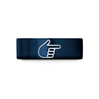 personalized presents for her – blue tungsten hand pointer wedding band