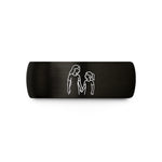 1 year anniversary ideas – black & rose gold tungsten mother daughter wedding band