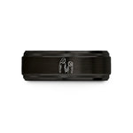 meaningful presents for her – black & rose gold tungsten mother daughter wedding band
