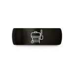 unique presents for wife – black & rose gold tungsten offset smoker wedding band