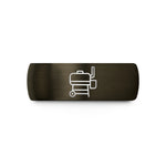 personalized jewelry for her – gunmetal & rose gold tungsten offset smoker wedding band