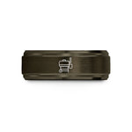 best presents for her – gunmetal & rose gold tungsten offset smoker wedding band