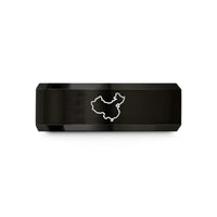 best presents for her – black tungsten china wedding band