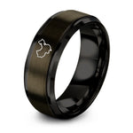 anniversary present ideas her – gunmetal & black tungsten china ring