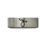 custom rings for ladies – gold & gray tungsten olive pick wedding band