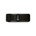 special rings for couples – black tungsten muddler wedding band