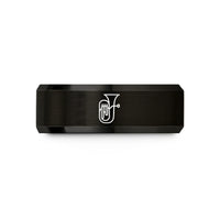 mom christmas present ideas – black tungsten euphonium wedding band