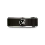 best presents for mothers – black & gray tungsten vinyl tonearm wedding band
