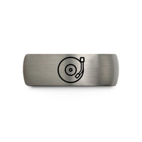 unique Christmas present ideas – grey tungsten vinyl tonearm wedding band