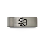 tungsten ring present couples – blue & silver tungsten circuit board traces wedding band