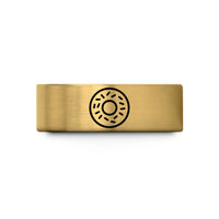 special presents for pairs – gold tungsten donut sprinkles wedding band