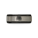 mother's day present ideas – black & gray tungsten cooling rack wedding band