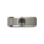 mother's day present ideas – black & grey tungsten cooling rack wedding band
