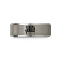 mother's day present ideas – black & grey tungsten cooling rack wedding band