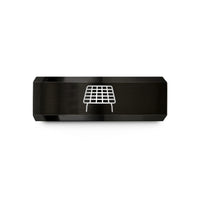 personalized jewelry for mom – black tungsten cooling rack wedding band