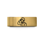 best presents for mom – gold tungsten saluting soldier wedding band