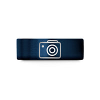 womens fashion ring style – blue tungsten depth camera icon wedding band