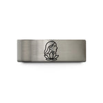 women's present ring – grey tungsten gratitude lotus wedding band
