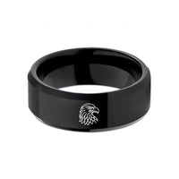 special presents for her – black tungsten colonel eagle wedding band