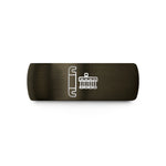 engraved presents for her – gunmetal & black tungsten tailpiece tune o matic wedding band