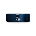 women's tungsten wedding band – blue tungsten chairlift wedding band