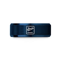 tungsten rings for her – blue tungsten departure icon wedding band