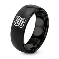 Gift for Her Women – black tungsten quaternary knot ring