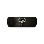 tungsten ring for professionals – black & gold tungsten ginkgo leaf wedding band