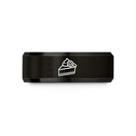 token of work thanks – black & gold tungsten key lime pie wedding band