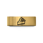 thank you present idea – gold tungsten key lime pie wedding band