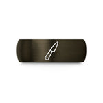 tungsten rings for him – gunmetal & black tungsten paring knife wedding band