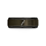 tungsten rings for him – gunmetal & black tungsten paring knife wedding band