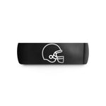 unisex tungsten wedding band – black tungsten football helmet wedding band