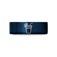 personalized rings for couples – blue tungsten lemonade cup wedding band