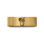 tungsten rings for couples – gold tungsten lemonade cup wedding band