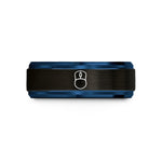 best anniversary presents husband – black & blue tungsten gaming mouse wedding band