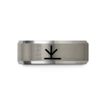 unique birthday present ideas – gray tungsten chicken tracks wedding band