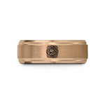 sister birthday present ideas – rose gold tungsten danish pastry wedding band