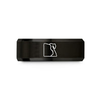 best presents for him – black tungsten egypt wedding band