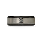 best presents for guys – black & gray tungsten marching tom sticks wedding band