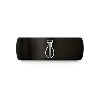 best presents for guys – black tungsten snare wire loop wedding band