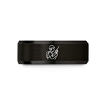 custom couples rings presents – black tungsten climber cable wedding band