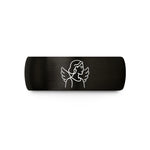 birthday present for mom – black tungsten aunt angel wings wedding band