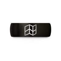 unique presents for her – black tungsten map lines wedding band